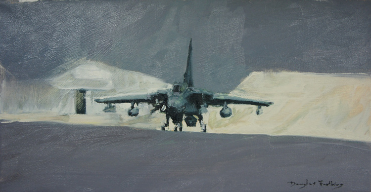 Description: 'Tornado GR4' Tornado GR4, Afghanistan. Oil on canvas. </br>PRICE: On request